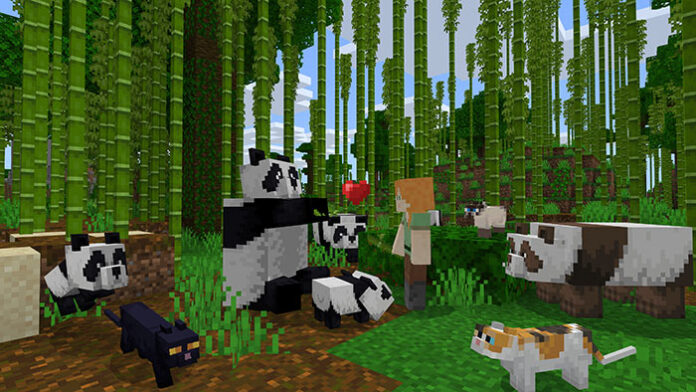 scene from Minecraft