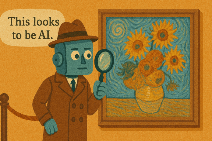 The AI image detective, generated with GPT-4o
