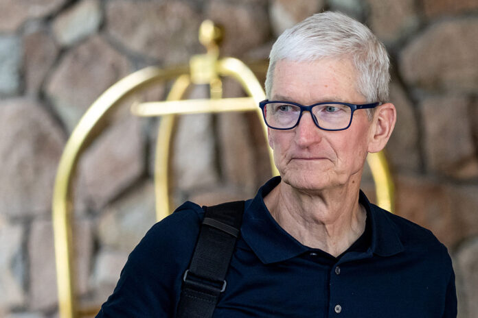 Tim Cook, chief executive officer of Apple Inc.