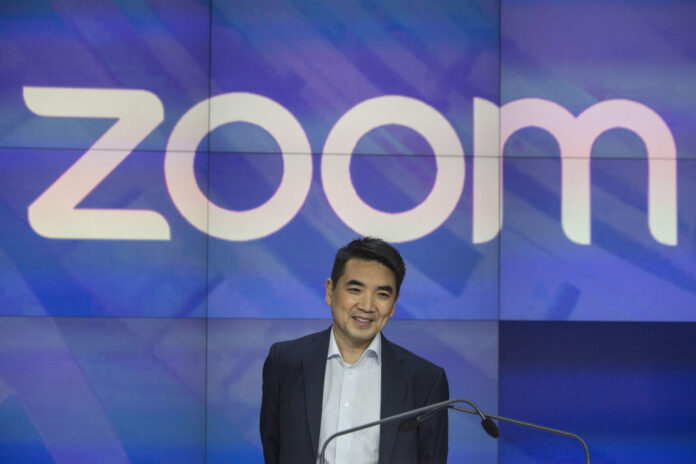 GettyImages-1137874452.jpg Eric Yuan, founder and chief executive officer of Zoom Video Communications Inc., stands before the opening bell during the company's initial public offering (IPO) at the Nasdaq MarketSite in New York, U.S., on Thursday, April 18, 2019. Zoom reported net income of $7.6 million on revenue of $331 million for the year ended January, and is now worth nine times the $1 billion valuation it secured after a funding round two years ago. Photographer: Victor J. Blue/Bloomberg via Getty Images